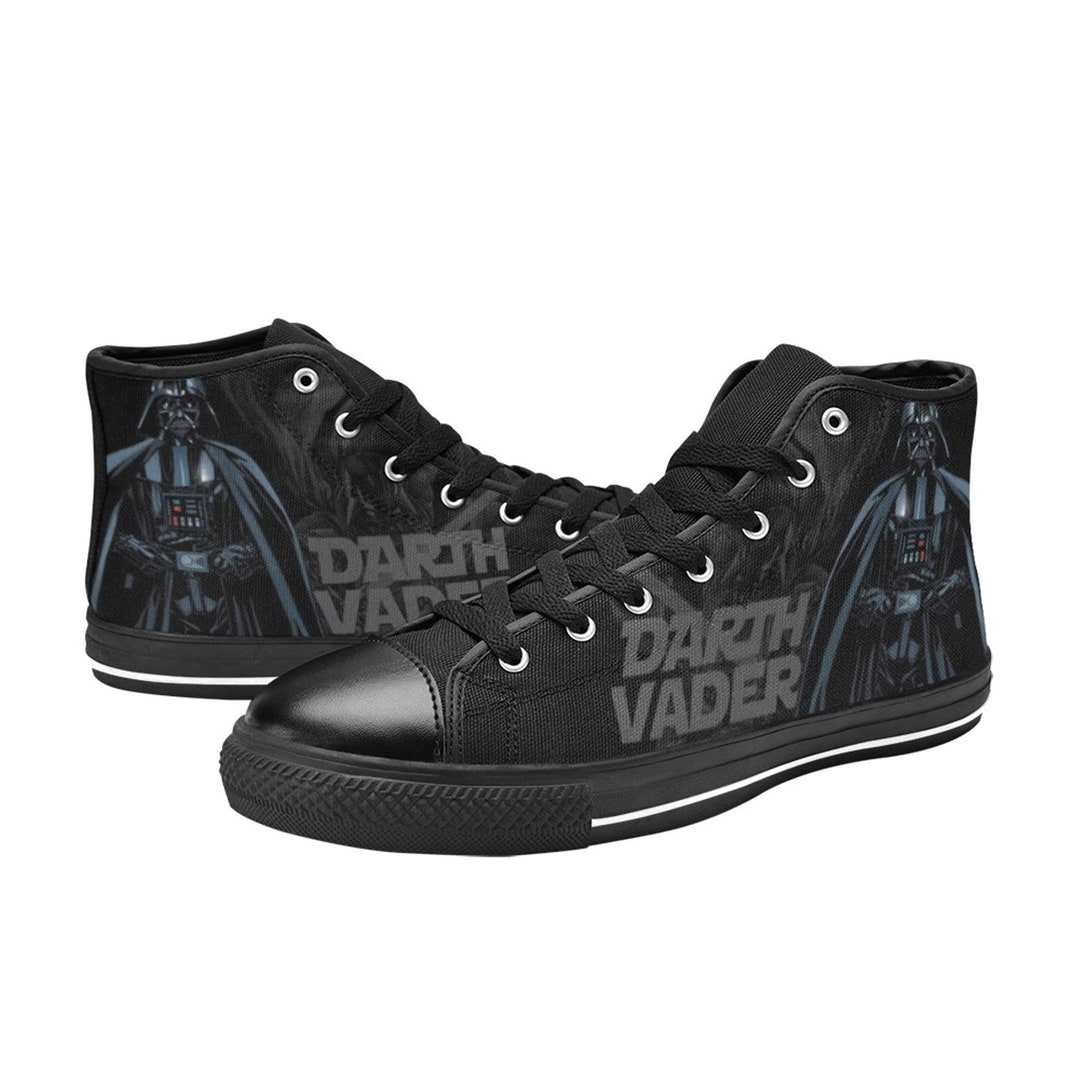Darth Vaders Inspired High Top Canvas Shoes Custom Both for Men and ...