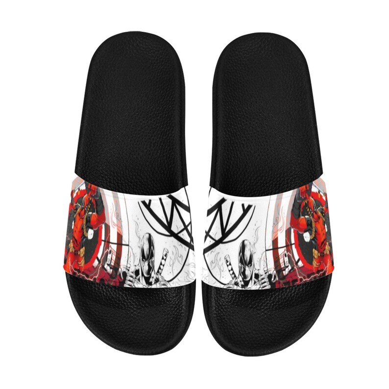 Deadpool Custom Slide Sandals Unisex for Boyfriend or Girlfriend Gift ...