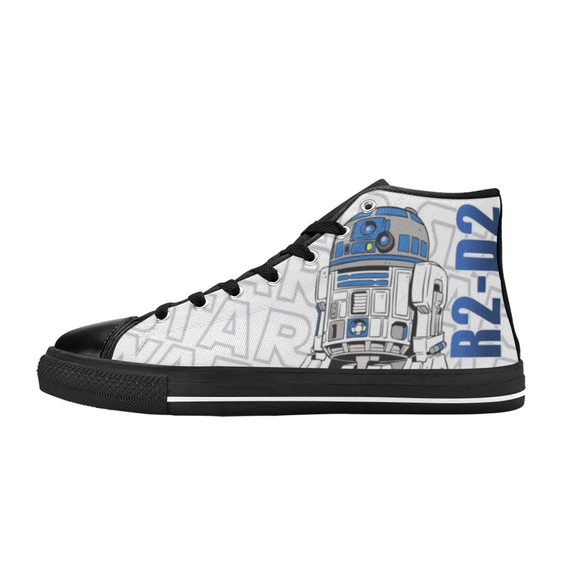 Star Wars R2D2 High Top Canvas Shoes Custom Sneakers - Etsy