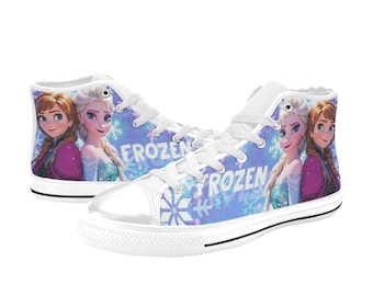 Zapatillas de lona de caña alta Frozen personalizadas