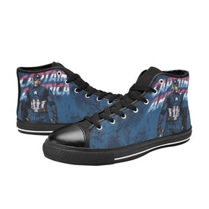 Captain America High Top Canvas Shoes Custom Sneakers