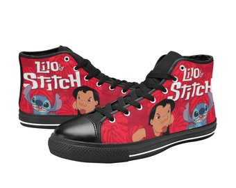 Lilo & Stitch Custom High Top Canvas Shoes Custom Sneakers