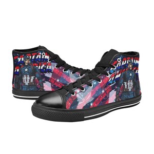 Captain America High Top Canvas Shoes Custom Sneakers