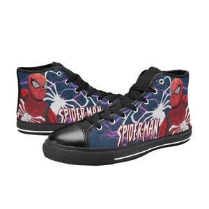 Hoge canvasschoenen Spiderman Custom-sneakers