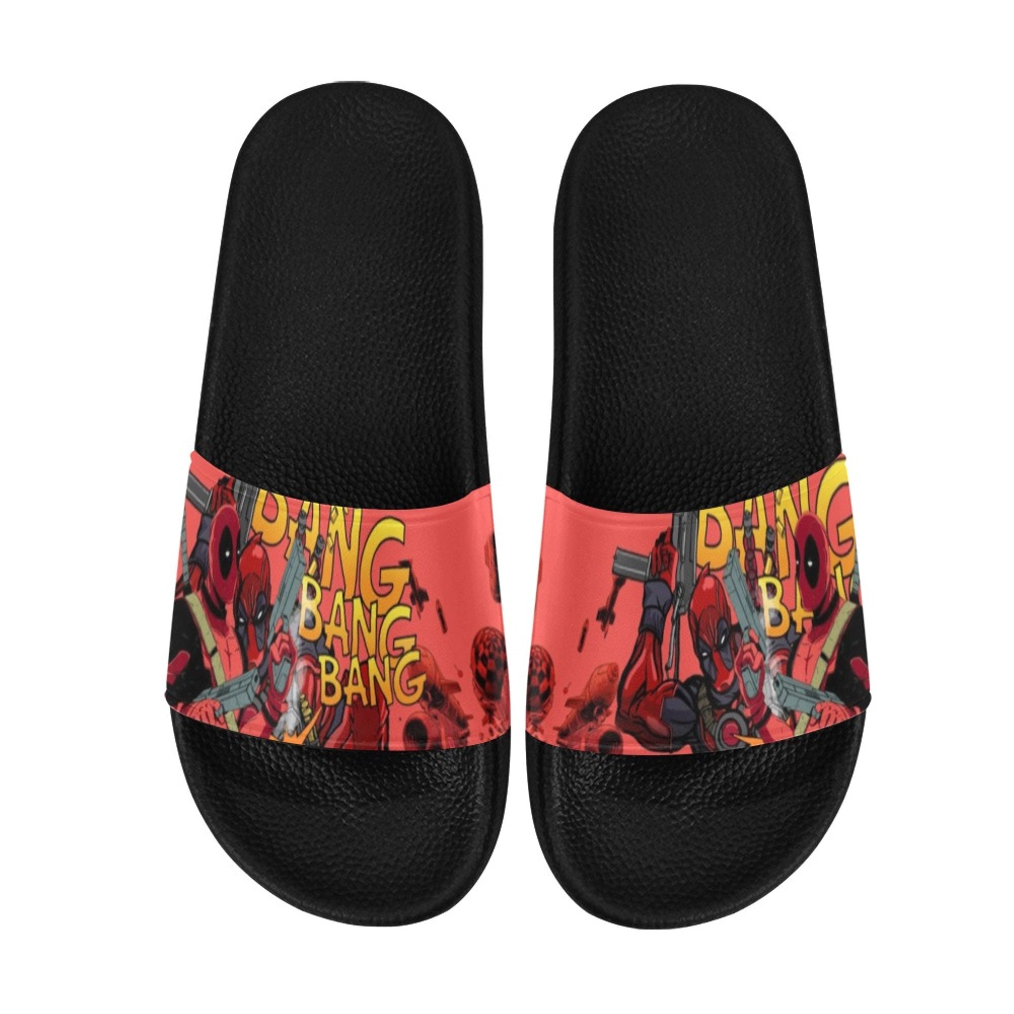 Deadpool Custom Slide Sandals Unisex for Boyfriend or Girlfriend Gift ...