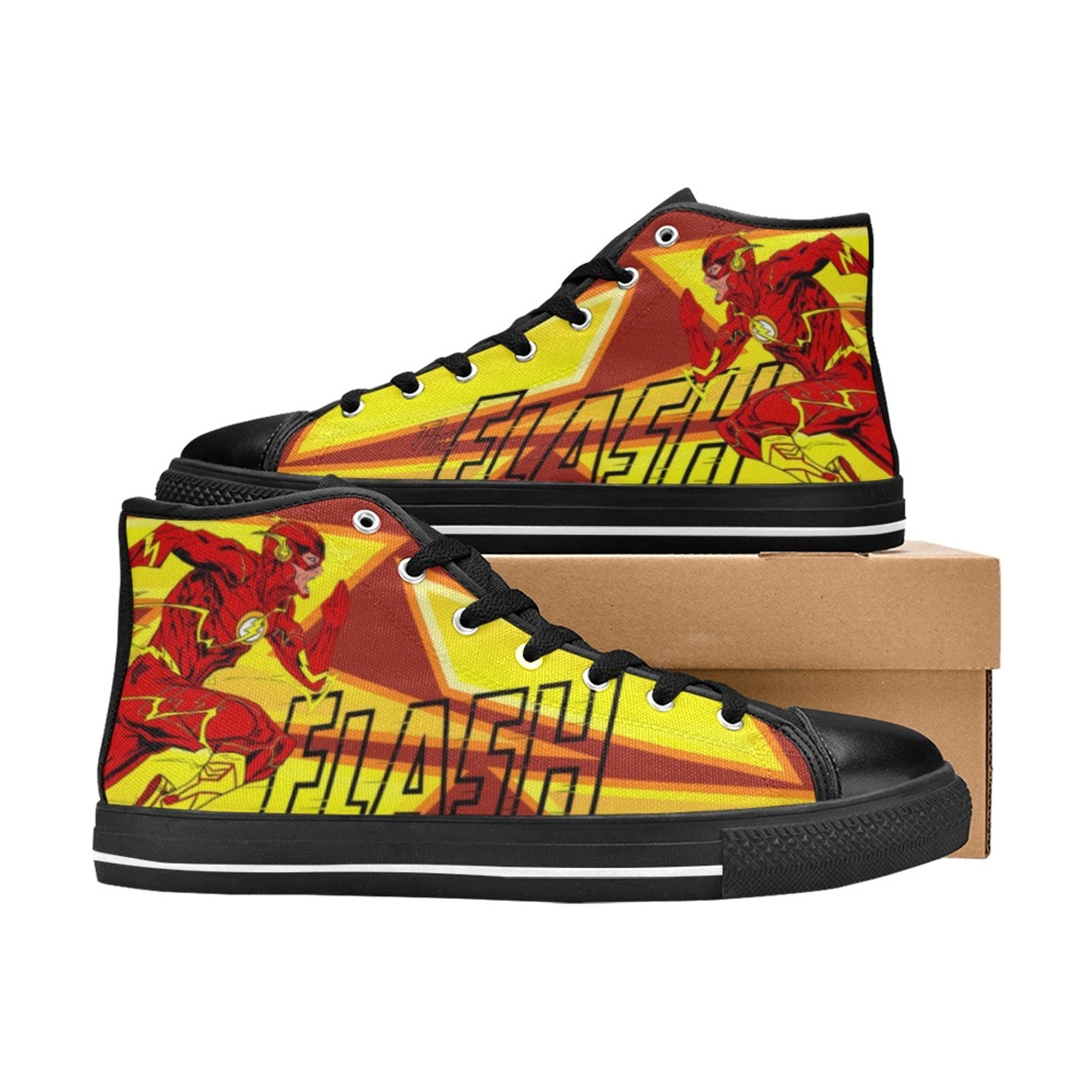 Discover The Flash Inspired High Top Sneaker Both for Men and Women, Idea for Birthday