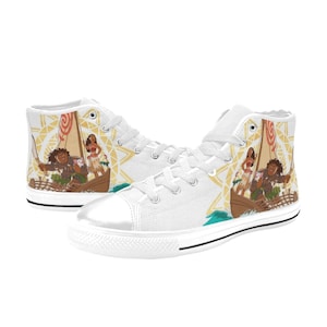 Moana High Top Canvas Shoes Custom Sneakers