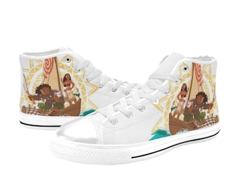 Zapatillas de lona de caña alta Moana personalizadas