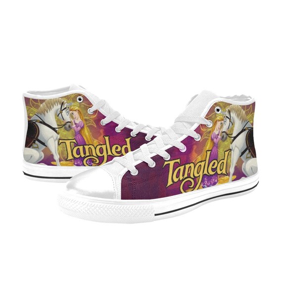 Rapunzel Tangled Inspired High Top Canvas Shoes Custom Both for Men and Women Idea for Birthday Wedding Girlfriend Boyfriend Gifts Etsy