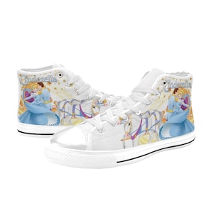 Cinderella Canvas High Top Shoes Custom Sneakers