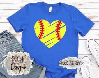 Softball SVG / Baseball SVG / Baseball Mom SVG / Baseball svg / Softball Mom svg / Softball svg / Baseball Heart svg / Softball Heart svg