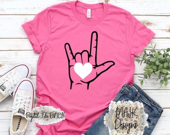 I Love You SVG / I Love You Sign Language SVG / Sign Language svg / ASL svg / American Sign Language svg / Love Sign svg / asl love svg