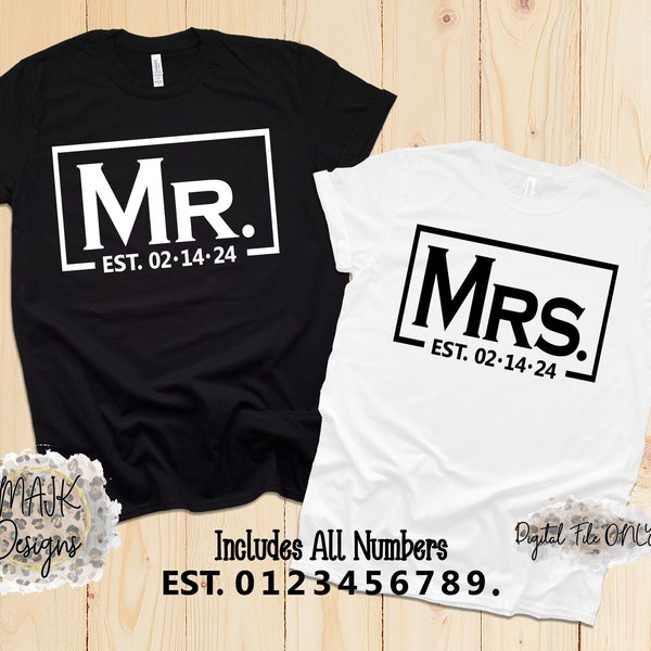 Wedding SVG / Mr and Mrs SVG / Husband And Wife svg / Anniversary svg / Honeymoon svg / Bride and Groom svg / Mr svg / Mrs svg