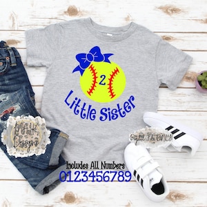 Softball Sister SVG / Softball SVG / Softball Little Sister SVG / Softball Big Sister svg / Softball Sister Shirt svg / Customizable