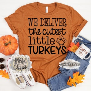 Wij leveren de schattigste kleine kalkoenen SVG/L&D verpleegkundige SVG/Thanksgiving verpleegkundige SVG/val verpleegster SVG/leukste kalkoenen SVG/levering verpleegkundige SVG