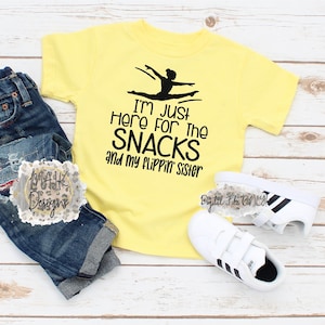 I'm Just Here For The Snacks SVG / Gymnastik Snacks SVG / Gymnastik Bruder svg / Gymnastik Schwester SVG/ Here For The Snacks SVG