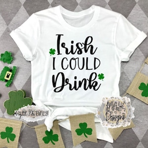 St Patricks Day SVG / Pregnancy St Patricks Day SVG / Irish I Could Drink SVG / Irish I Could Drink / Clovers svg / Pregnant St Patrick svg