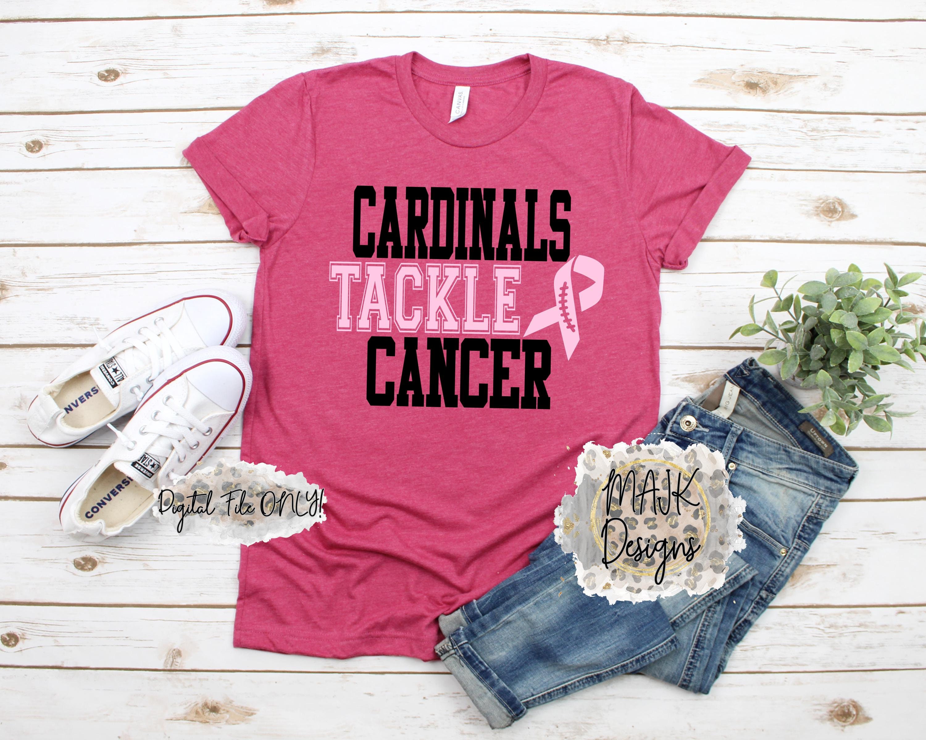 Cardinals Mascot SVG Bundle | Cardinals Football SVG PNG JPEG PDF | Tackle Cancer Awareness Design