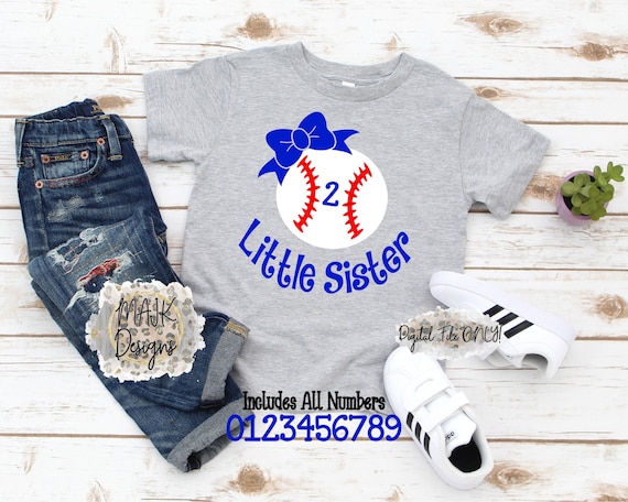 Baseball Sister SVG / Baseball SVG / Baseball Little Sister SVG / Baseball Big Sister svg / Baseball Sister Shirt svg / Customizable svg