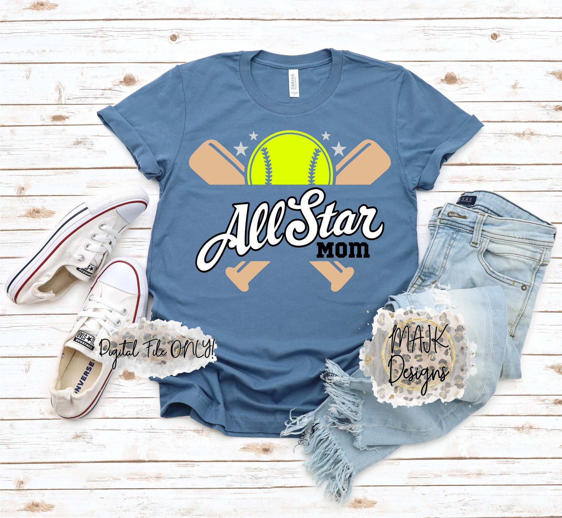 Softball SVG / Softball All Star Mom SVG / All Star Softball SVG / Softball All Star svg / Softball Mom svg / All Star svg / Softball png