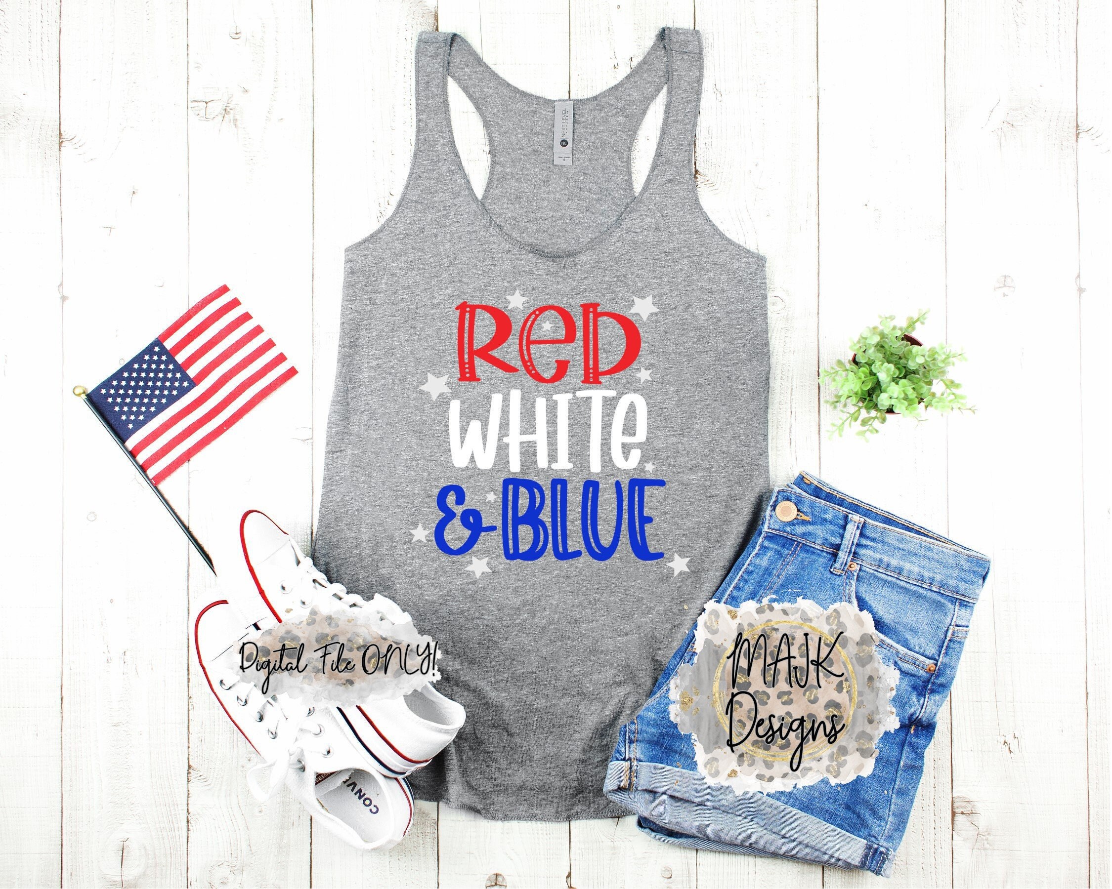 Red White and Blue SVG / 4th of July SVG / Patriotic Svg / America Svg ...