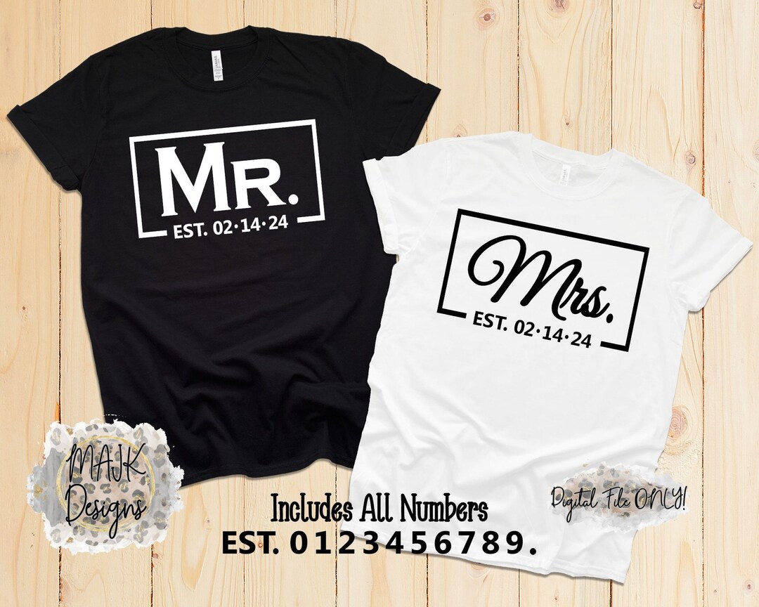 Wedding SVG / Mr and Mrs SVG / Husband and Wife Svg / Anniversary Svg ...