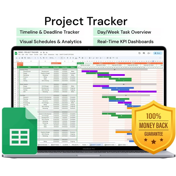 Project Tracker | Google Sheet Template