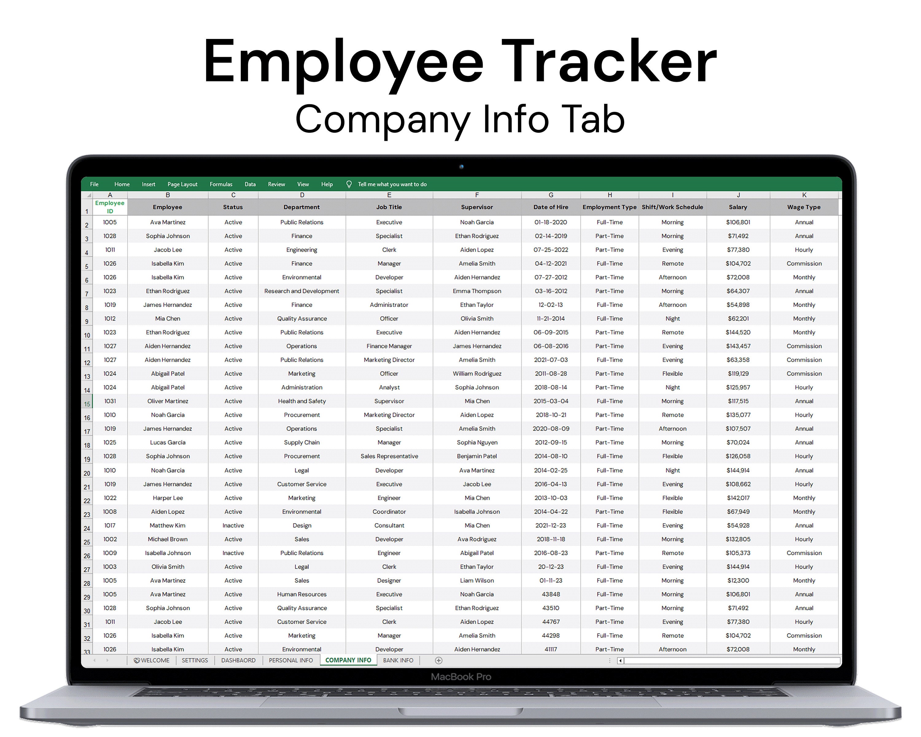 Employee Tracker Excel: Comprehensive Employee Management System for HR ...