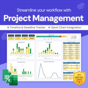 Project Management Tool | Jobs & Tasks Tracker | Google Sheet Template