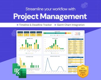 May include: A screenshot of a computer screen showing a project management dashboard with charts and graphs. The dashboard is divided into sections, including "Total Projects", "Active Projects", "Department Tasks", "Employee Tasks", "Tasks Due in the Next 14 Days", and "Top Clients by Revenue". The dashboard is designed to help users track and manage their projects.