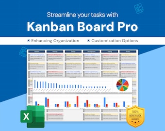 Kanban Board Pro: Customizable Task Manager and Priority Matrix | Excel Template