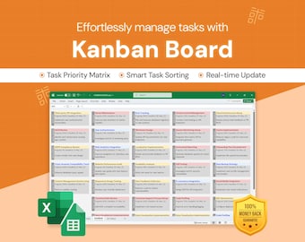 Kanbanbord: taakprioriteitmatrix | Excel-tool