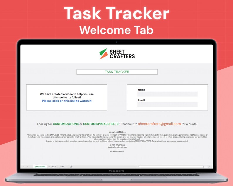 Task Tracker | Excel Template - Etsy