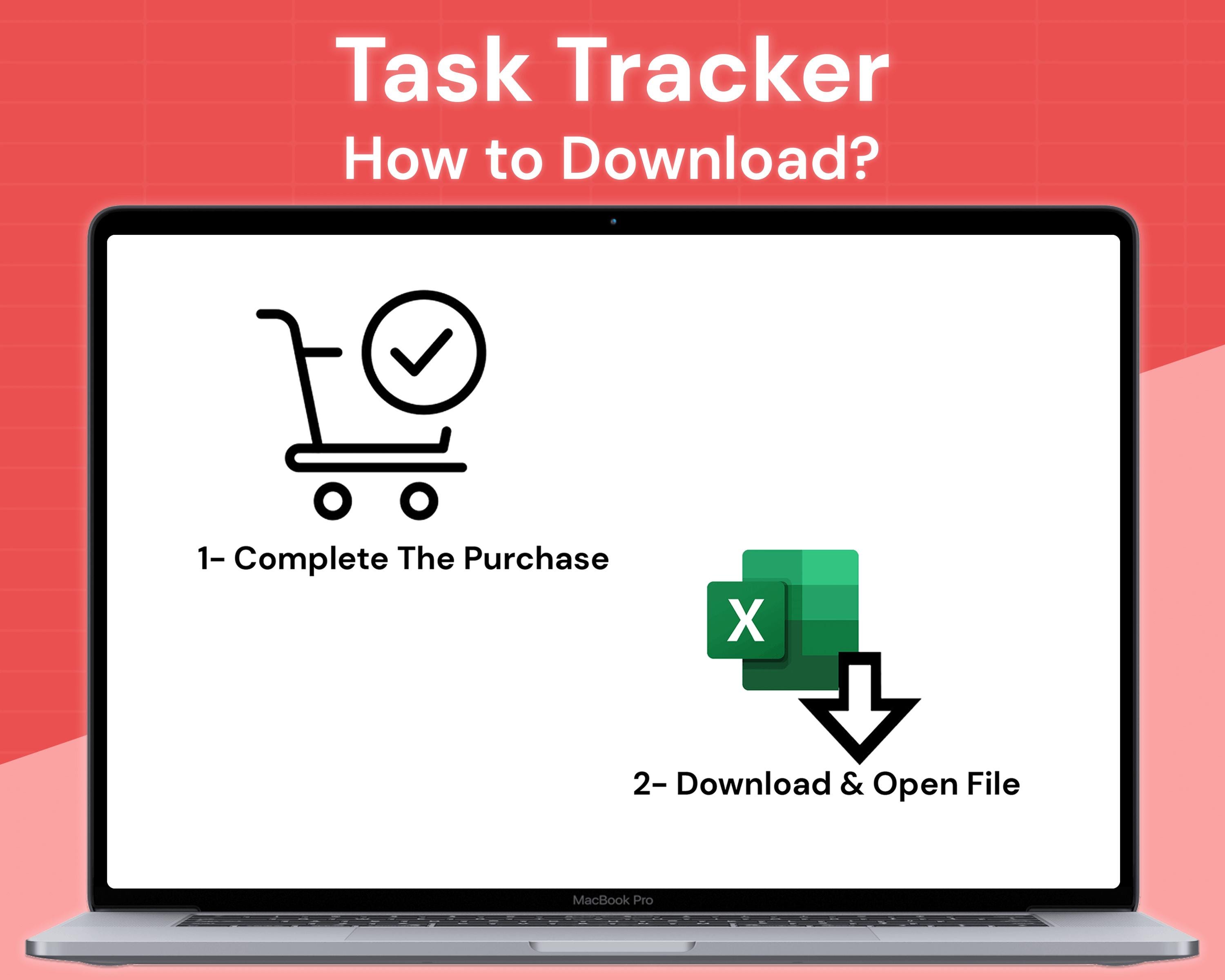 Task Tracker | Excel Template - Etsy