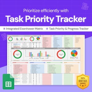 Task Priority Tracker: Eisenhower Matrix | Google Sheet Tool