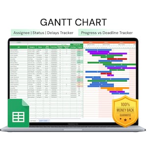 Gantt Chart | Task Calendar & Scheduler | Google Sheet Template