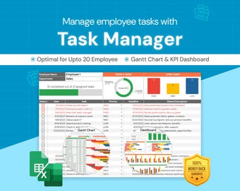Task Manager: Employee To-Do Tracking | Google Sheets Template