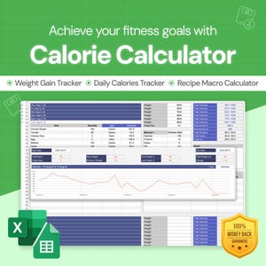 Calorie Calculator |  Weight Loss Calculator | Excel Version