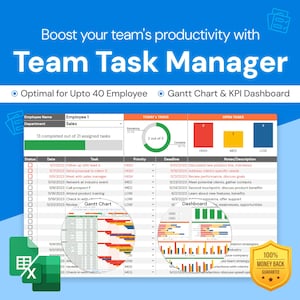 Team Task Manager: Muti Teams Task Management | Google Sheets Template