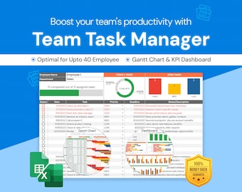 Team Task Manager: Muti Teams Task Management | Google Sheets Template