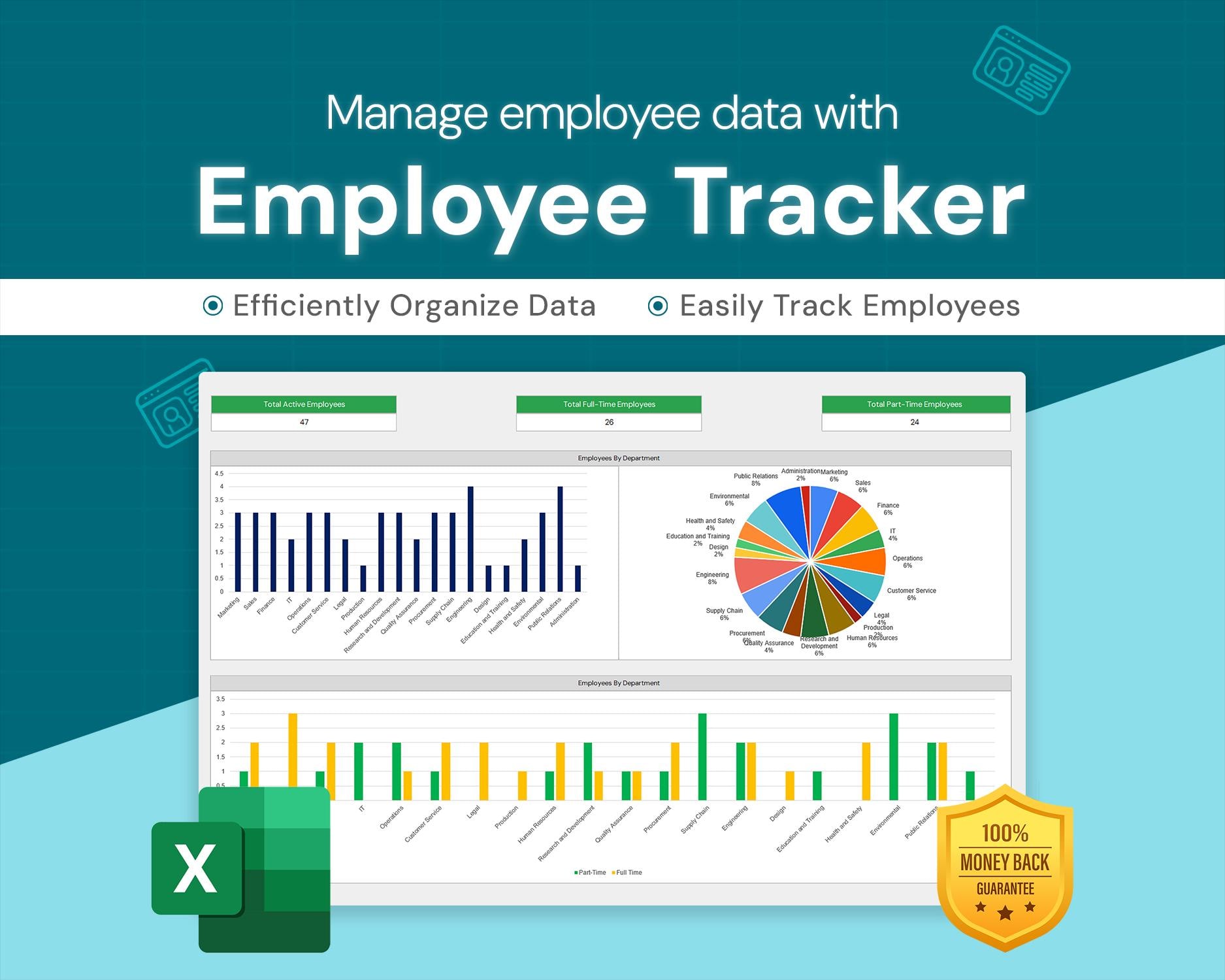 従業員トラッカー Excel: 人事部門向けの包括的な従業員管理システム - Etsy 日本