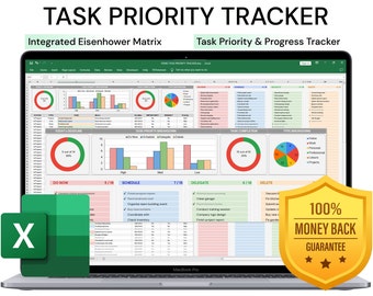 Task Priority Tracker: Eisenhower Matrix | Excel Template