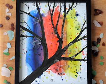 Handmade Sea Glass Painting - Make A Splash