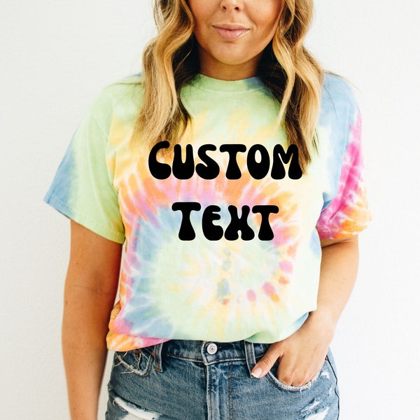 Custom Tie Dye T-Shirt, Summer Birthday Mother Father Friend Gift, Family Reunion Cousin Trip Shirts, Girls Weekend Shirt,  Vacay Mode Shirt