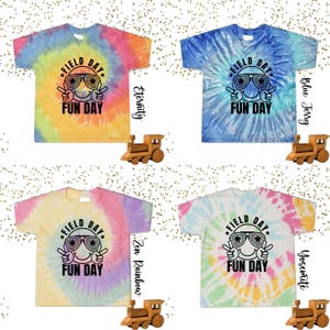 Field Day Fun Day Tie Dye Shirts, End Of School Year T-Shirt, Game Day Shirt, Last Day Of School, Field Trip Squad Shirt, Summer Camp Shirt image 3