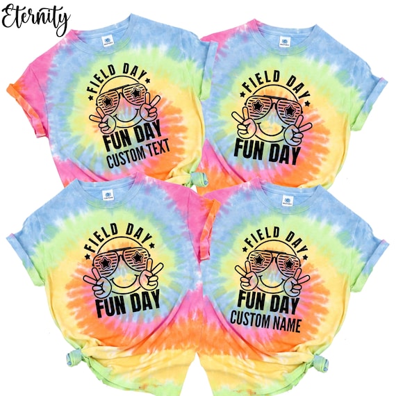 Field Day Fun Day Tie Dye Shirts, End Of School Year T-Shirt, Game Day Shirt, Last Day Of School, Field Trip Squad Shirt, Summer Camp Shirt