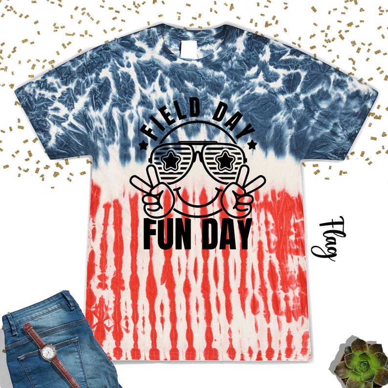 Field Day Fun Day Tie Dye Shirts, End Of School Year T-Shirt, Game Day Shirt, Last Day Of School, Field Trip Squad Shirt, Summer Camp Shirt image 5