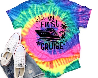 My First Cruise Tie Dye Shirt,Family Cruise Shirts,Funny Cruise Gift Tshirt,Bachelorette Cruise,Group Cruise Shirts,Friends Cruise Vacation