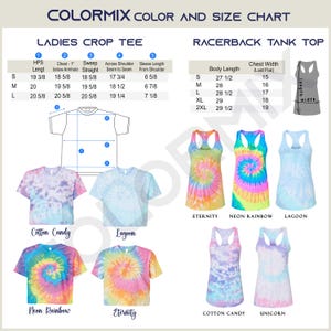 a women's tie - dyed shirt size chart for ladies's crop tops