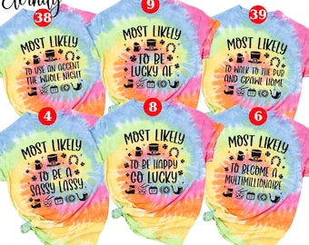 St Patricks Day Tie Dye Shirt,Funny Irish Shamrock Gift